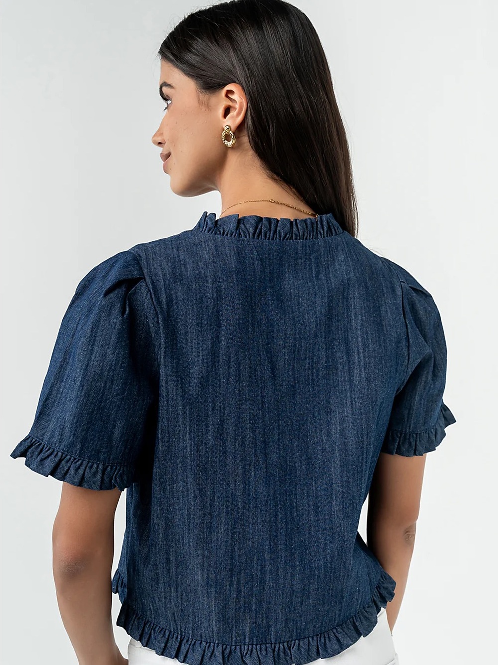 bohme Miranda Denim Top - Picture 2 of 5